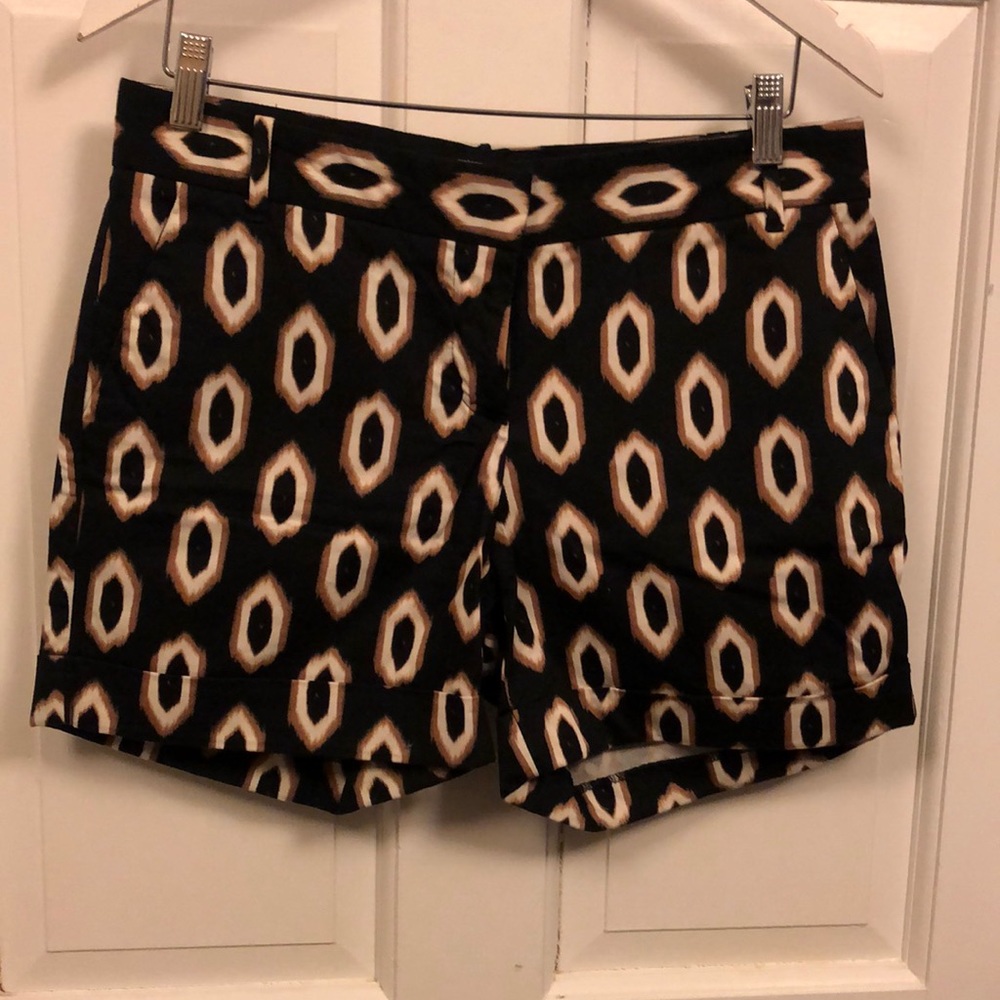 Tribal printed shorts with a cuffed bottom and in excellent condition.